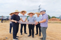 廖应灿到甘蔗良种繁育基地调研