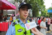 毕业生新入职民警守护高考 从考生到守护者