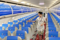 天津航空2026世界智能产业博览会主题专机在津首航