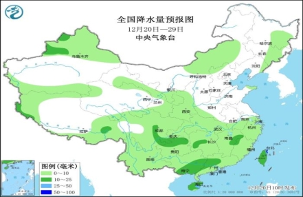 
                    全国大部降水稀少 西北地区黄淮以南气温偏低
               