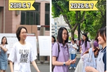 00后班主任感慨：7年前我在这里高考 故地重游传递好运