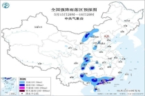 暴雨黄色预警：12省份有大到暴雨 局地伴有强对流天气
