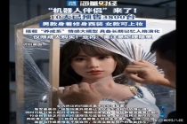 机器人伴侣仅限成人购买 情感陪伴新选择引发热议