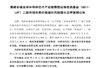 全球芯片LOF二级市场交易价格出现较大幅度溢价 5月11日开市起至当日10时30分停牌