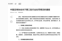 中国足协处罚17人终身禁足 赌球假球专案深化
