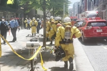 东京银座商场疑被喷催泪瓦斯 20多人身体不适