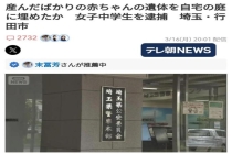 日本15岁初中生产子后埋自家院子里 家庭与社会的双重失职