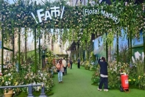 北京赏花 商圈里的“快闪”花市