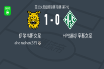 伊尔韦斯女足1-0HPS赫尔辛基女足，aino rasinen一击制胜