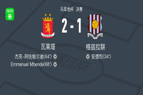 瓦莱塔 2-1逆转格兹拉联，Emmanuel Mbende、杰克-阿佐帕尔迪破门
